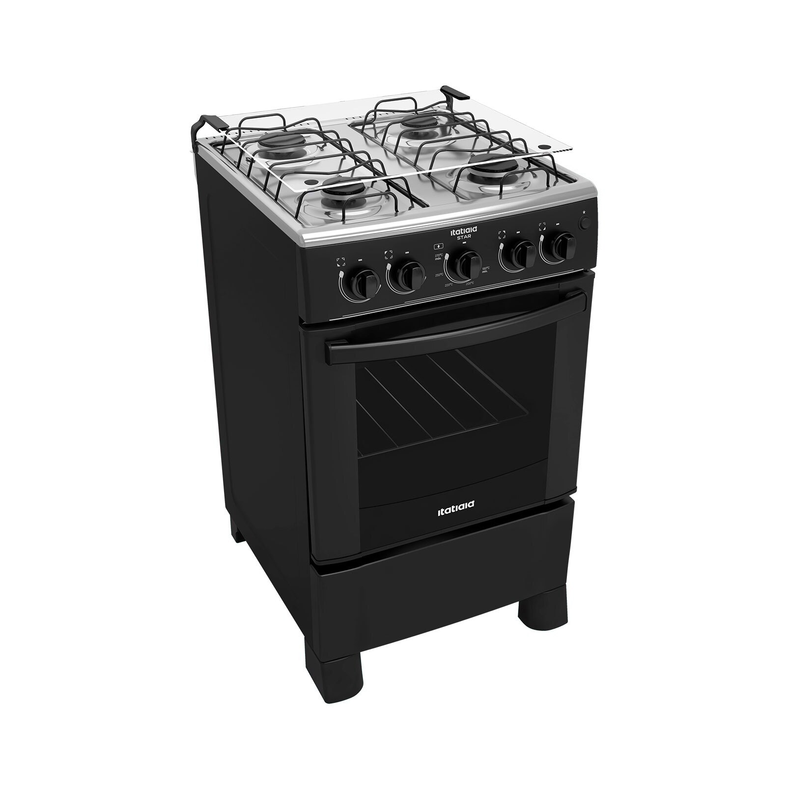 Fogão 4 Bocas Itatiaia Star Ng Preto – Bivolt – 3700000225
